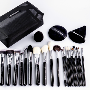 ALBASMA Signature Pro Brush Set – 20 Brushes + 3 Sponges + Luxury Bag