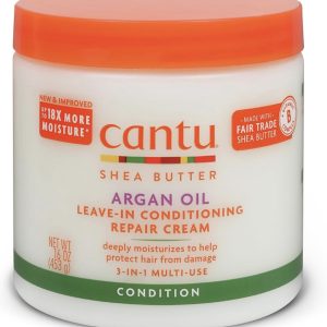 Cantu Argan Oil Leave in Conditioning Repair Cream, 16 Ounce